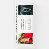 Writer作家ブックの写真（白または色を選択） 横断幕 (縦)