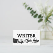 Writer名刺 – カッコいいヴィンテージ 名刺 (スタンド正面)