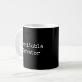 Writer – 信頼できないナレーターI コーヒーマグカップ (正面左)