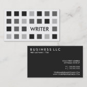 WRITER (正モダン方形) 名刺 (正面/裏面)