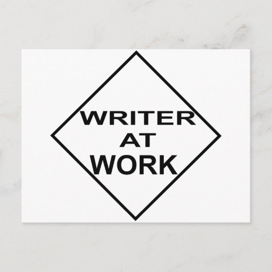 Writer at Work – 作家への贈り物 ポストカード (正面)