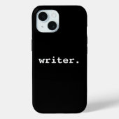 Writer BlackまたはChoose Your Color Case-Mate iPhoneケース (裏面)