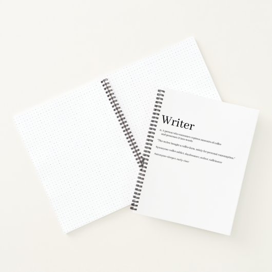 Writer Definition Notebook - Funny ノートブック (内部)