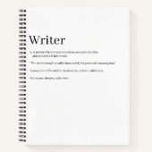Writer Definition Notebook - Funny ノートブック (正面)