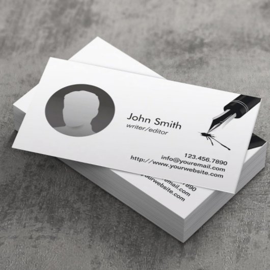 Writer Editorの写真カスタムのミニマル化 名刺