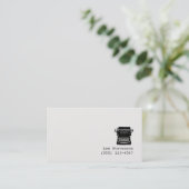 Writer Editorタイプライターの名刺 名刺 (スタンド正面)