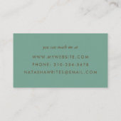 Writer EditorタイプライターJournal名刺 名刺 (裏面)