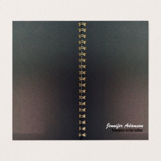 writer/editorノートブック名刺 名刺 (外部フラット)