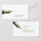 Writer Editorヴィンテージペン名刺 名刺