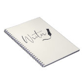 Writer Fountain Pen Script Notebook ノートブック (右側)