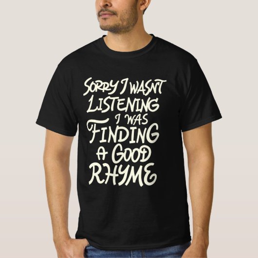Writer funny quote Poetry humor Tシャツ (正面)