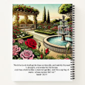 Writer in a Garden of Roses Spiral Notebook ノートブック (裏面)