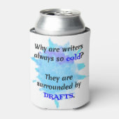 Writer Joke英語先生おもしろいギフト 缶クーラー (缶正面)