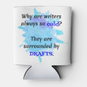 Writer Joke英語先生おもしろいギフト 缶クーラー (正面)