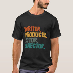 Writer Producer Actor Directorレトロヴィンテージファイル Tシャツ