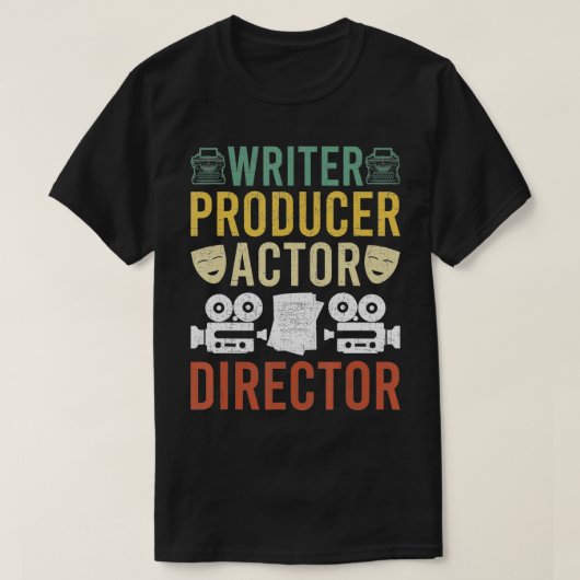 Writer Producer Actor Director Filmmaker Actress b Tシャツ (デザイン正面)
