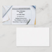 Writer Publisherビジネスカジュアルカード 名刺 (正面/裏面)