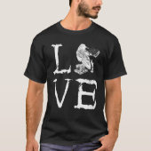 Writer Raven Love Book  Reading Novel Writing Tシャツ (正面)