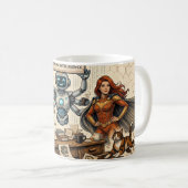 Writer’s Desk AI Superhero Coffee -  コーヒーマグカップ (正面右)