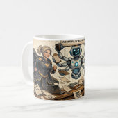 Writer’s Desk AI Superhero Coffee -  コーヒーマグカップ (正面左)