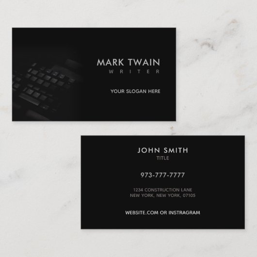 Writer Slogans名刺 名刺 (正面/裏面)