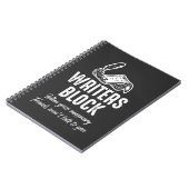 Writersブロックおもしろい作家Wittyブックライター ノートブック (左側)
