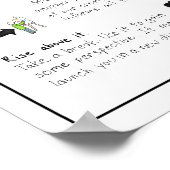 Writer's Blockプリントの扱い方 ポスター (角)