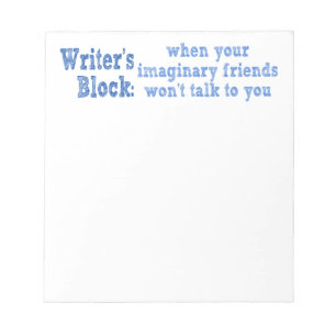 Writer's Block and Imaginary Friends ノートパッド