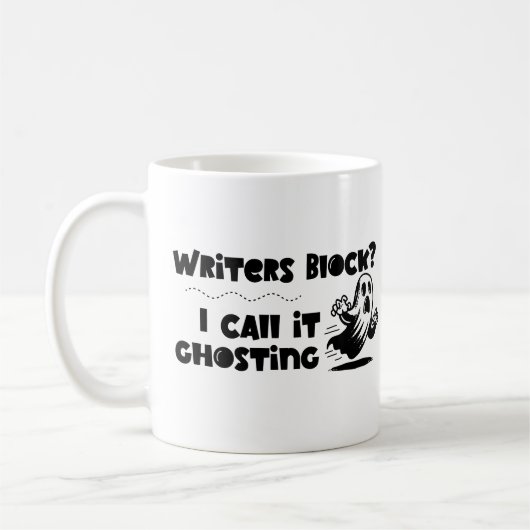 Writer's Block is Ghosting コーヒーマグカップ (左)
