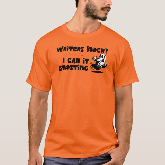 Writer's Block is Ghosting Tシャツ (正面)