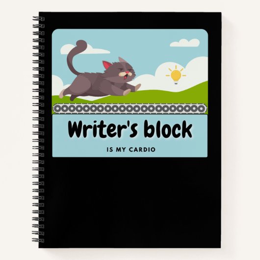 Writer's Block:Writer's 笑わされる漫画・ストリップ ノートブック (正面)