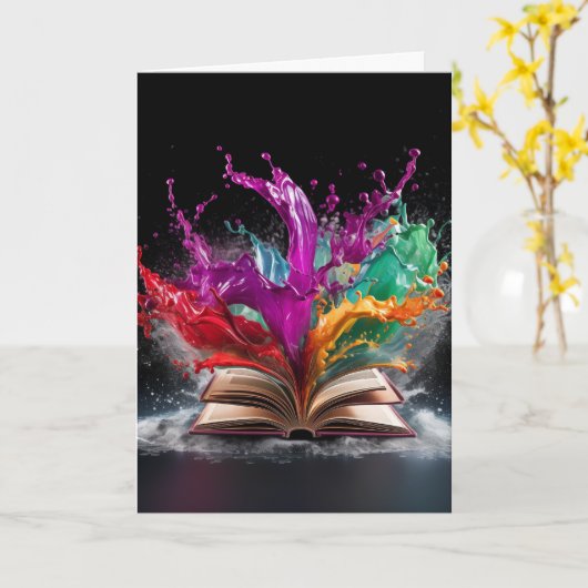 Writer's Delight Greeting Card カード (黄色い花)