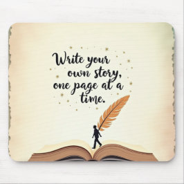 Writer's Desk -インスパイアすべてのキクリックーストロック マウスパッド