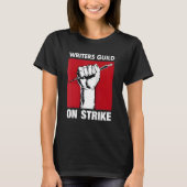 Writers Guild Of America On Strike Anti AI Chatbot Tシャツ (正面)