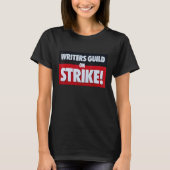 Writers Guild Of America On Strike Anti AI Chatbot Tシャツ (正面)