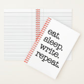 Writer's Journal作家のギフト食べスリープリピート ノートブック (内側)