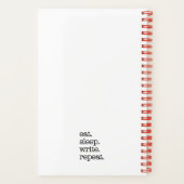 Writer's Journal作家のギフト食べスリープリピート ノートブック (裏面)