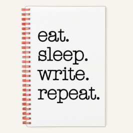 Writer's Journal作家のギフト食べスリープリピート ノートブック