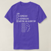 Writing An Algorithm - Data Scientist Engineer Dat Tシャツ (デザイン正面)