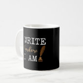 Writing Author I Write Therefore I Am コーヒーマグカップ (正面左)