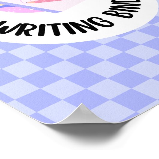 writing binder title page insert ポスター (角)