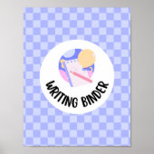 writing binder title page insert ポスター (正面)