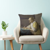 Writing、c. 1665年女性(キャンバスの油) クッション (椅子)