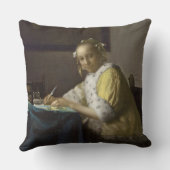 Writing、c. 1665年女性(キャンバスの油) クッション (裏面)