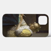 Writing、c. 1665年女性(キャンバスの油) Case-Mate iPhoneケース (裏面 (横))