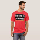 Writing in Progress girl girl Tシャツ (正面フル)