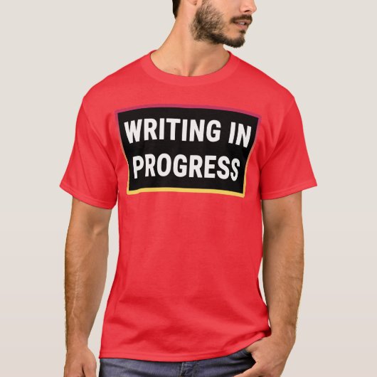 Writing in Progress girl girl Tシャツ (正面)