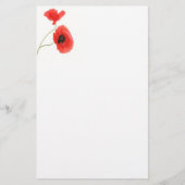 Writing paper poppy 便箋 (正面)