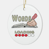 Writing Words セラミックオーナメント (左)