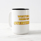 Written and Directed by Overthinking Shirt ツートーンマグカップ (正面左)